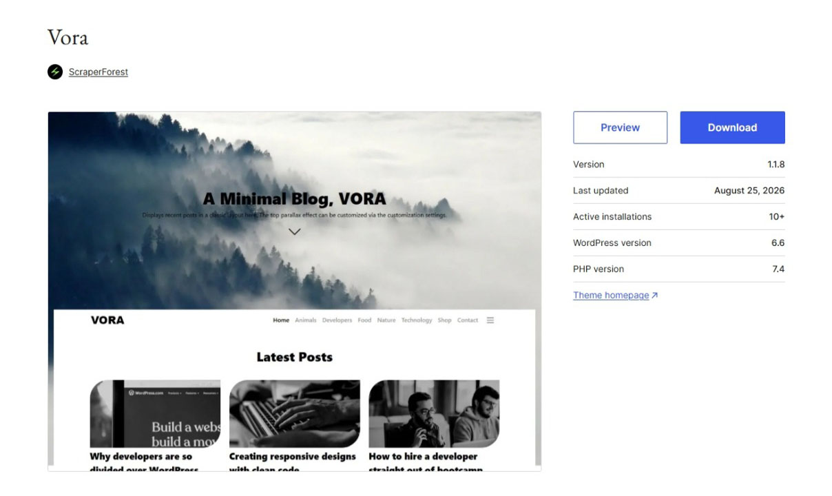Blog Free WordPress Themes